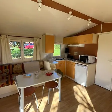 Parque de Campismo Mobil home 5 pers avec terrasse à Prailles - API-1-52-702